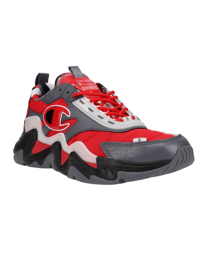 Champion Sneakers Heren - Rood/Grijs - Hyper C Flood ( 732841-RXQ )